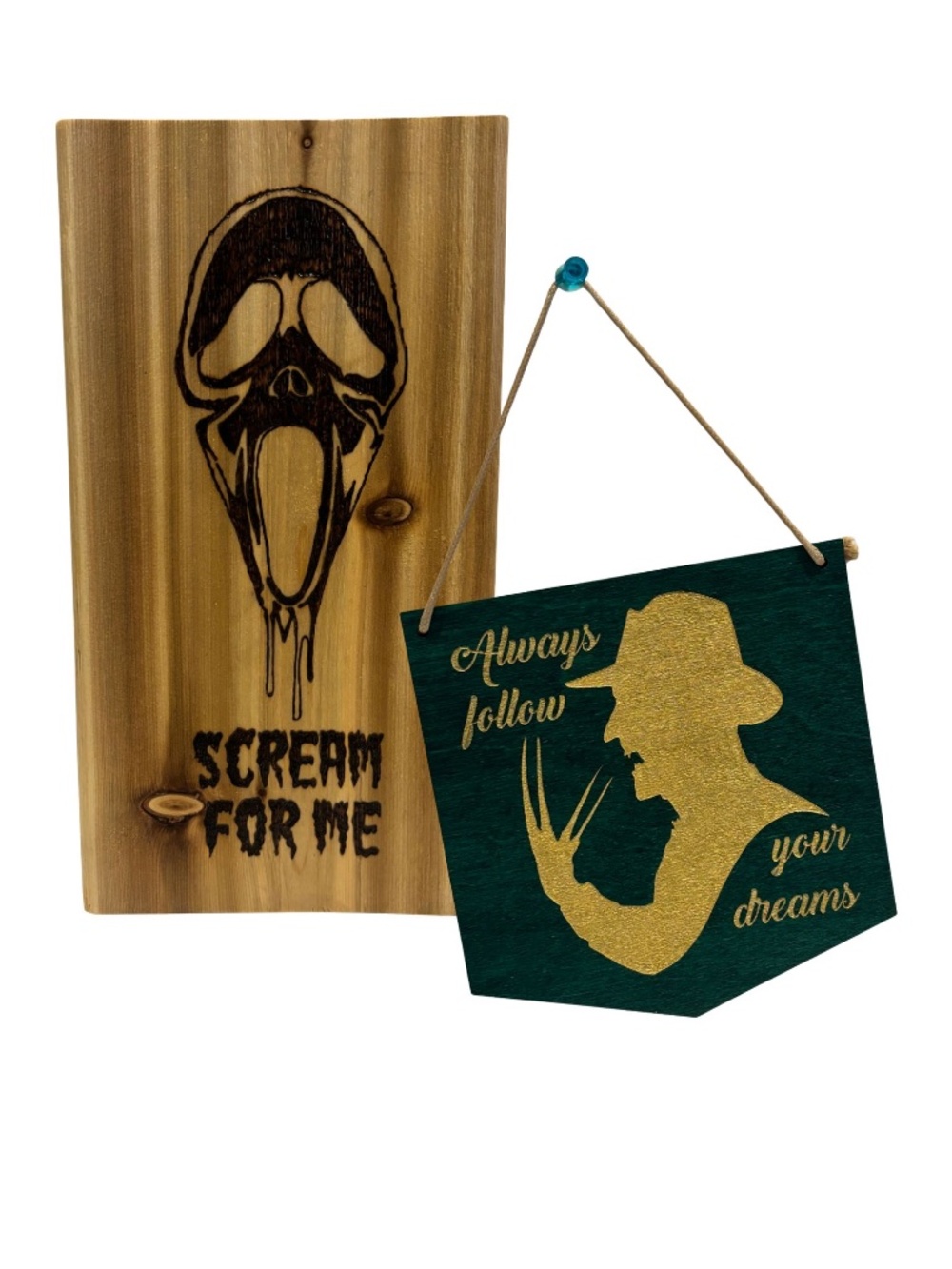 Artisan “Ghostface” & “Freddy Krueger” Horror Movie Decor Bundle